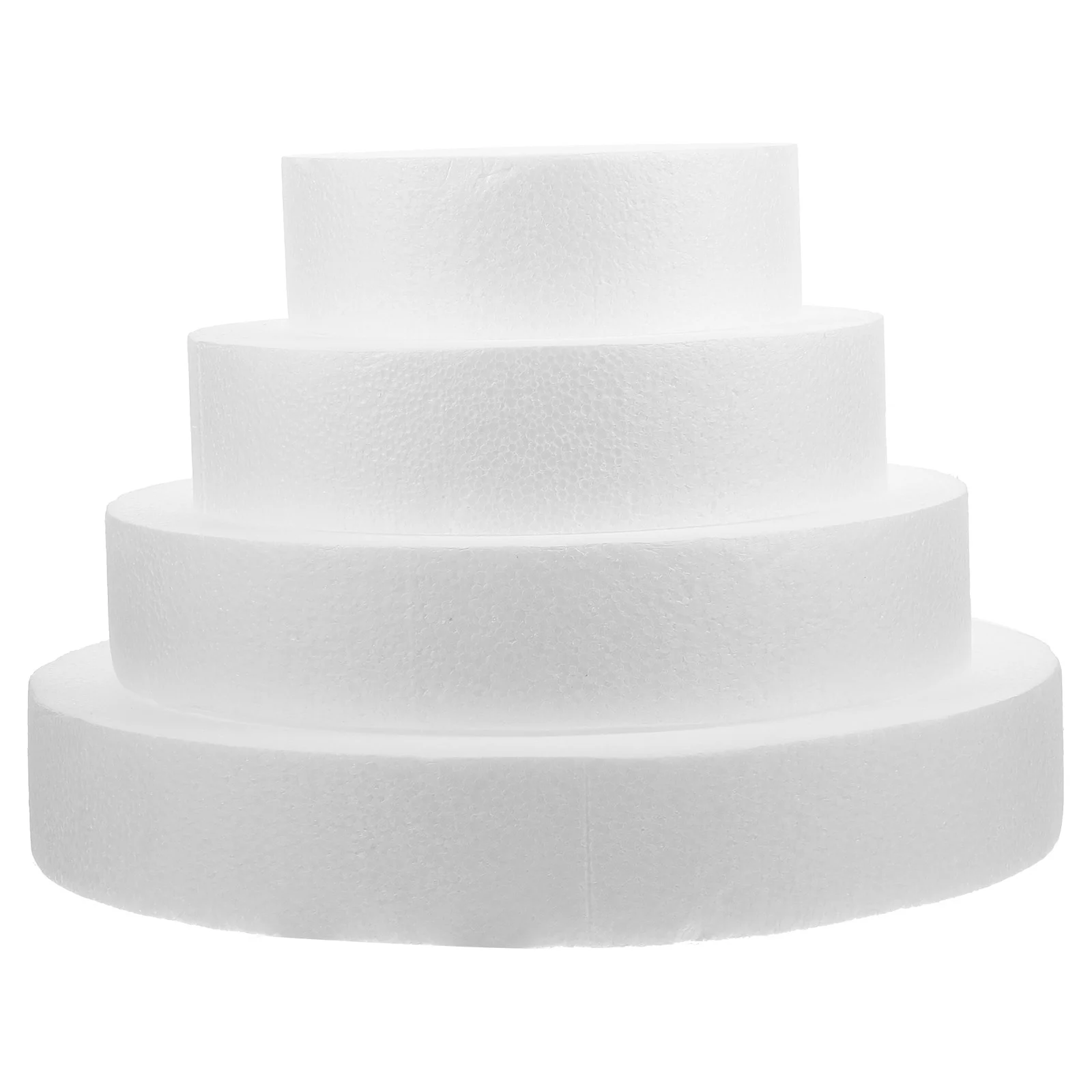 

4 Pcs Tools White DIY Craft Cake Foams Mould Practice Prop Mold Decorating Supplies Bakery