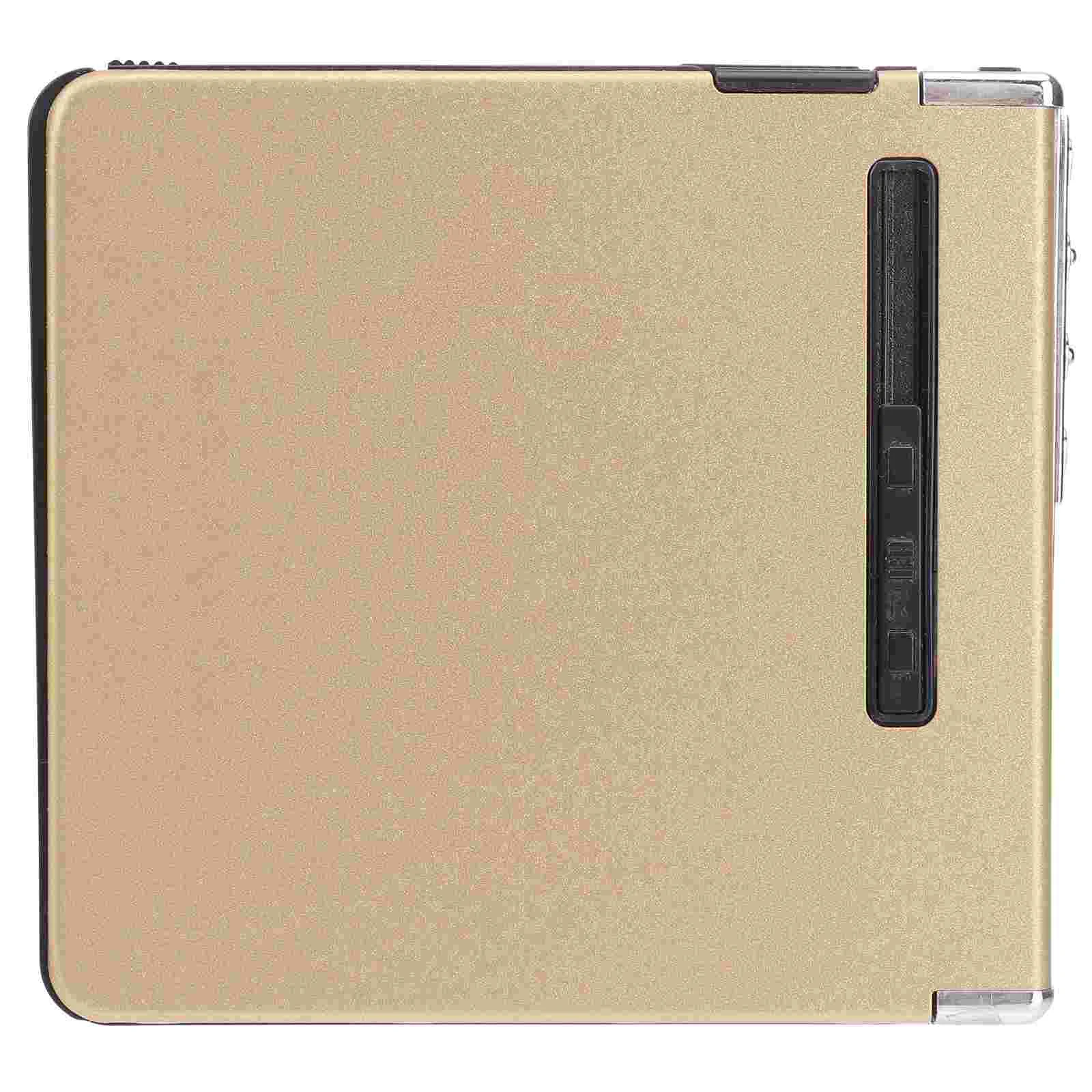

1pc Electric USB Portable Aluminum Alloy Brushed Texture Durable Convenient Lighter Pack