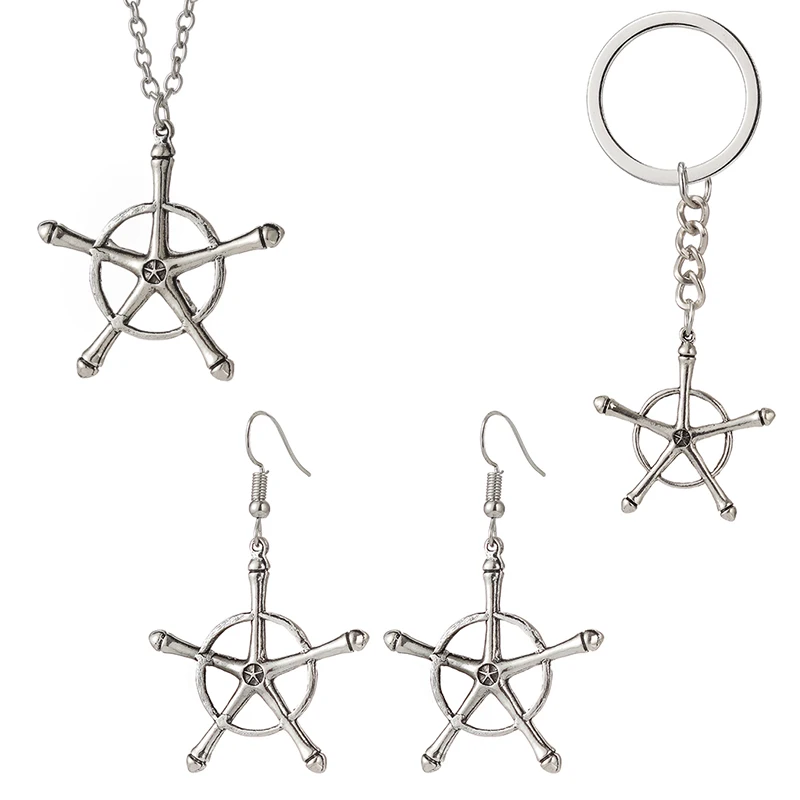 Аниме Bleach ожерелье Quincy Ishida Uryuu косплей Ginrei Gojiaku амулет сплав колье-цепочка брелок