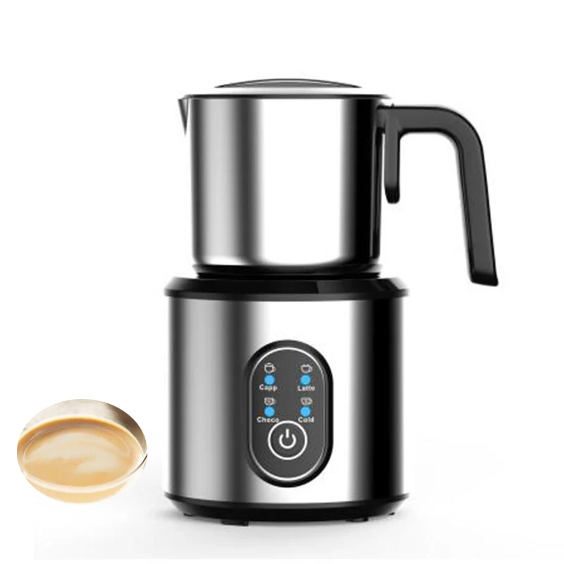 

500W Household Milk Frother Cold Hot Foam Machine Detachable Coffee Milk Foamer Warmer Kitchen Cappuccino Frothing