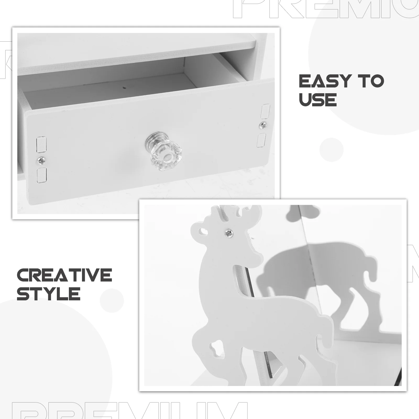 Ящики для хранения косметики настольное зеркало с подставкой шкатулки