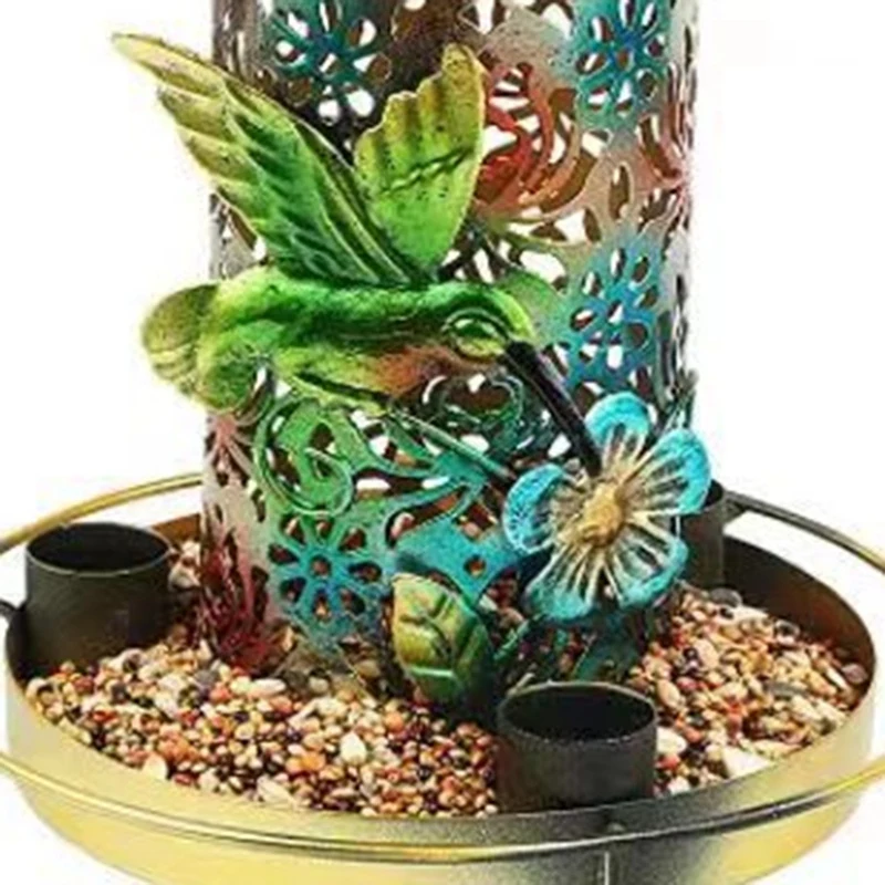 Цельная солнечная кормушка для птиц подвешивания на открытом воздухе как