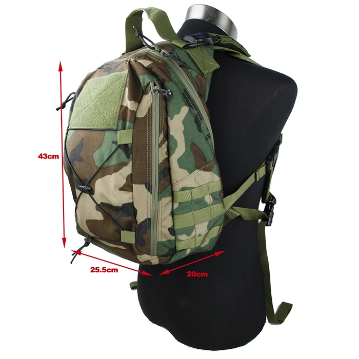 Outdoor Sports Airsoft Military Hiking Camping Backpack Hunting Tactical Equipment Backpack Woodland Domestic 500D Fabric