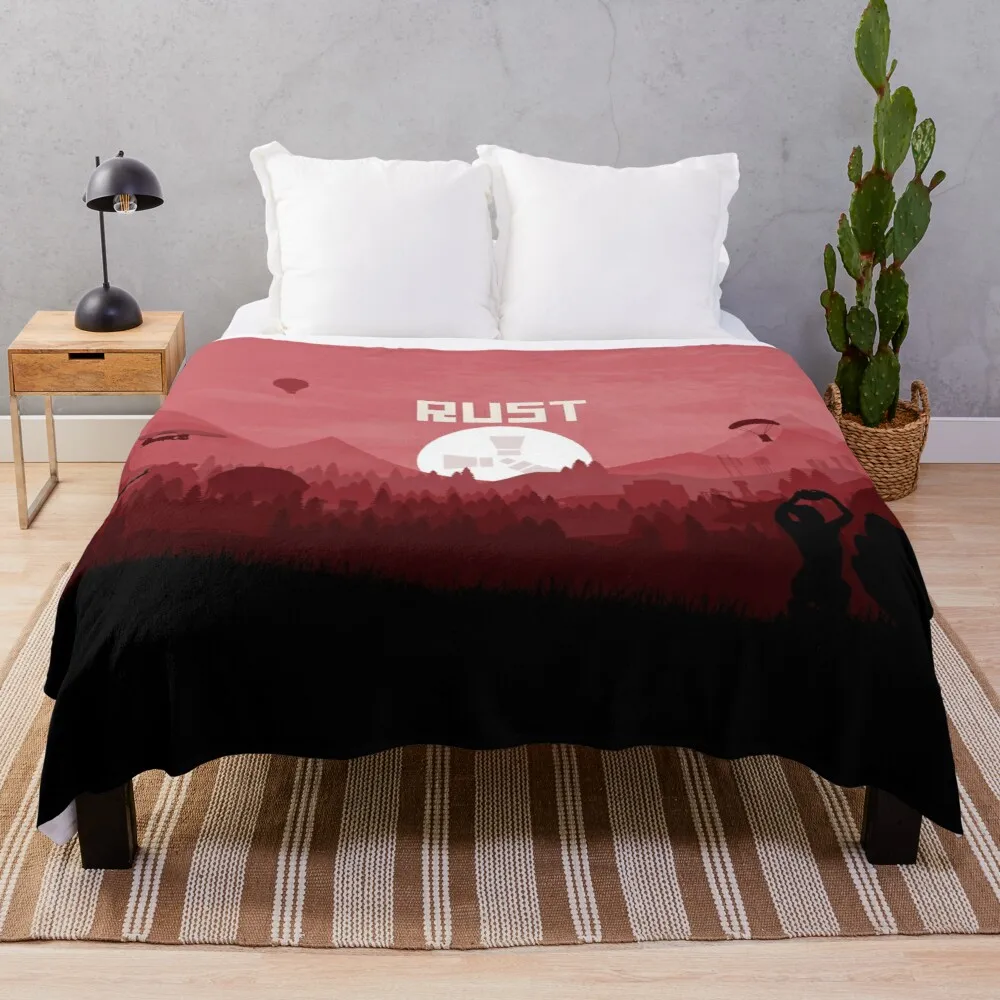 

Красное одеяло с защитой от ржавчины, Роскошное дизайнерское одеяло