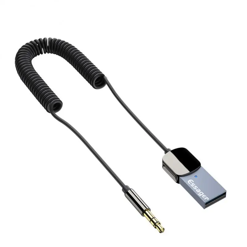 

Essager Aux Bluetooth Adapter Audio Cable For Cars USB Bluetooth 3.5mm Jacks Receiver Transmitter Music Speakers Dongle Handfree