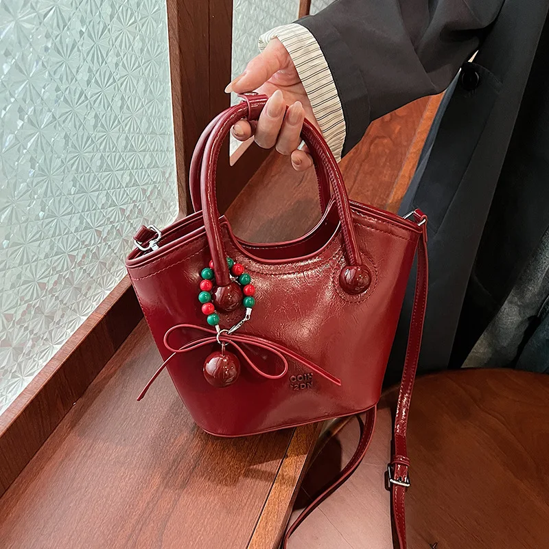 -Border Trend South Wind Fashion Cherry Love Интернет-знаменитости ручная сумка-тоут женская 2024Новая