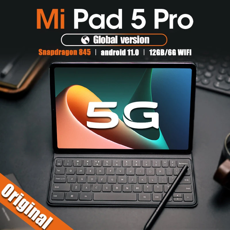 

Original HD 4K Screen Tablet Snapdragon 845 Android 11.0 12GB RAM 512GB ROM Tablette 5G Dual SIM Card or WIFI Global Version