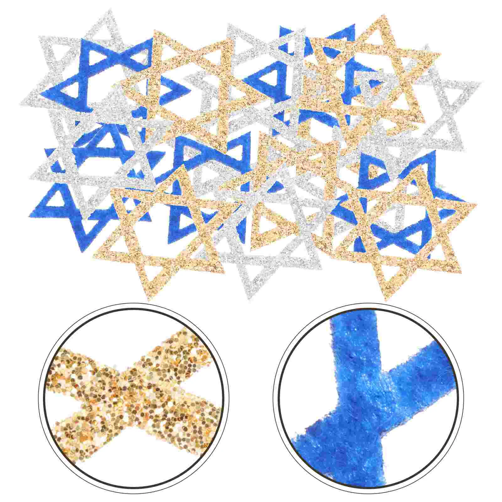 

Hanukkah Table Partystar Decorations Jewishdavid Chanukah Glitter Ornament Supplies Cut Out Centerpiece Favor Decor Decoration