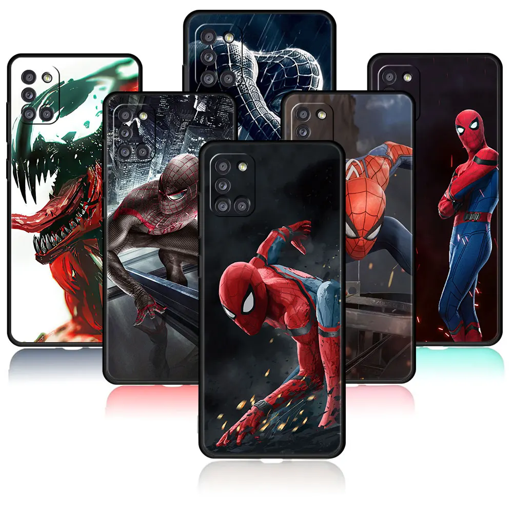 

Celular Case For Samsung A41 A21s A51 A52 A32 4G A12 A71 A72 A31 A02s A52s 5G A23 A33 A13 Thin Cases Marvel Hero Spiderman