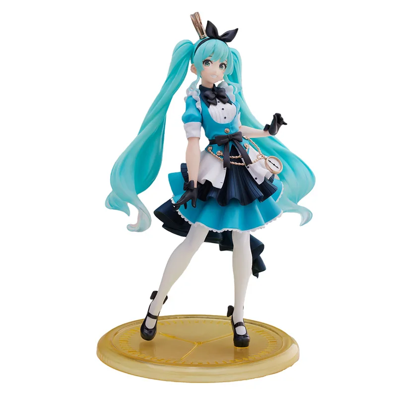 

В наличии 21 см художественный мастер Hatsune Miku Alice анимационный персонаж статическая модель настольное украшение подарки для девочек детские ...