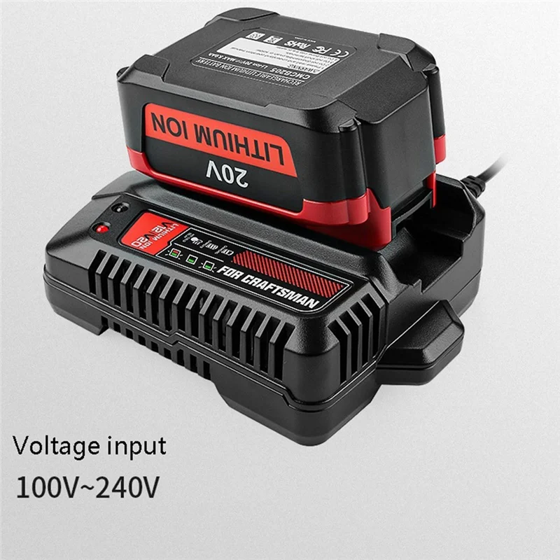 CMCB104 Зарядное устройство для литий-ионных аккумуляторов CRAFTSMAN 20 В V20 CMCB102 CMCB201 CMCB202