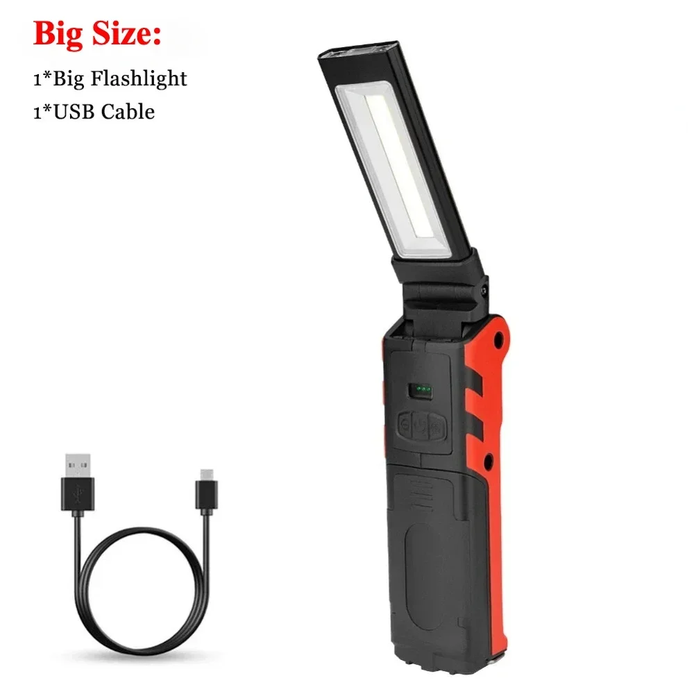 

Портативный светодиодный фонарь COB USB rechargeable