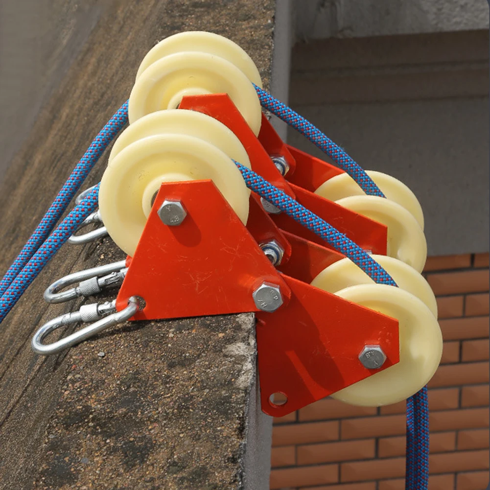 

Aerial Work Manual Save Effort Cable Retractor Protector 40-180 Degree Labor-saving Foldable Wall Corner Rope Pulley