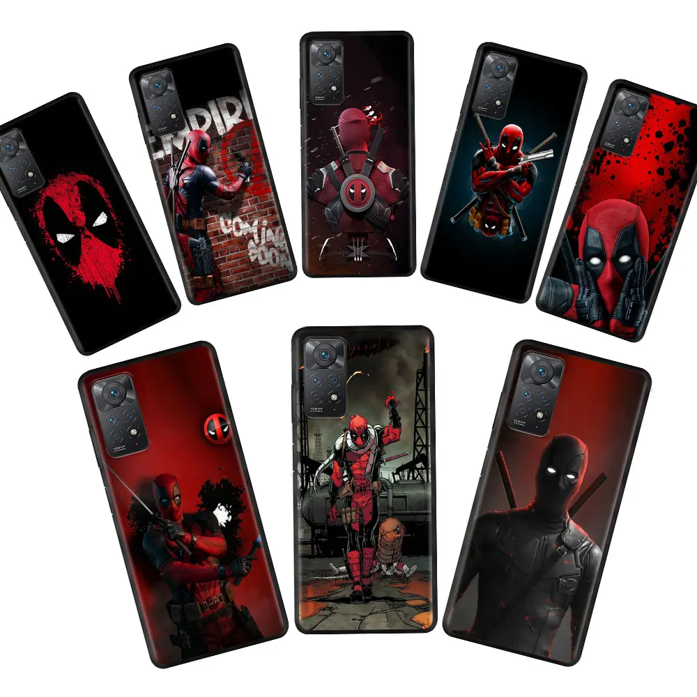 

Case Coque for Redmi Note 11T 9 9S K40 10 Pro 11S 10S K40Gaming K50 K40ProPlus K40S 8 9S Cell Deadpool Shockproof Original TPU