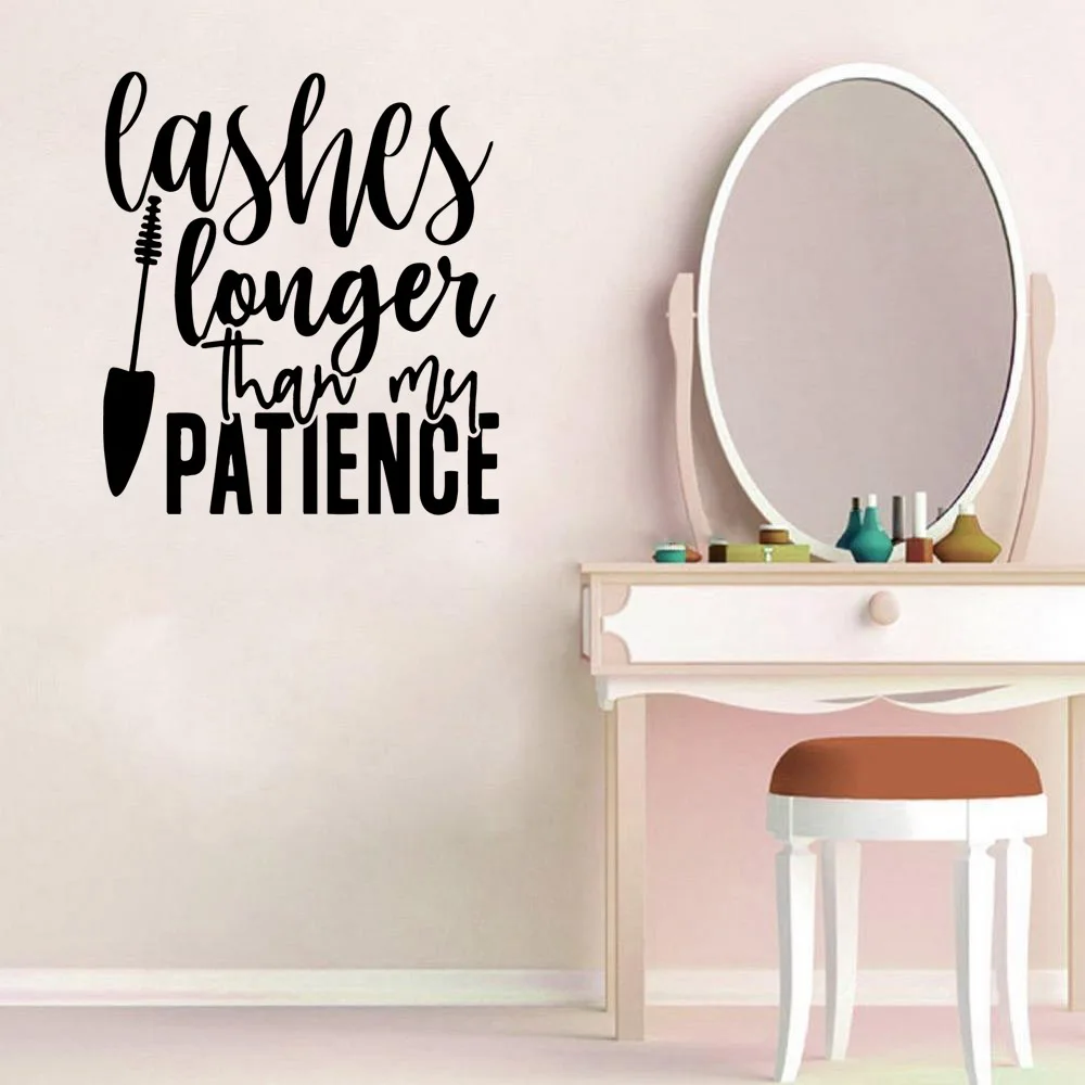 1 Шт. Креативная Тема Для Макияжа Наклейка На Стену Из ПВХ Современная Модная