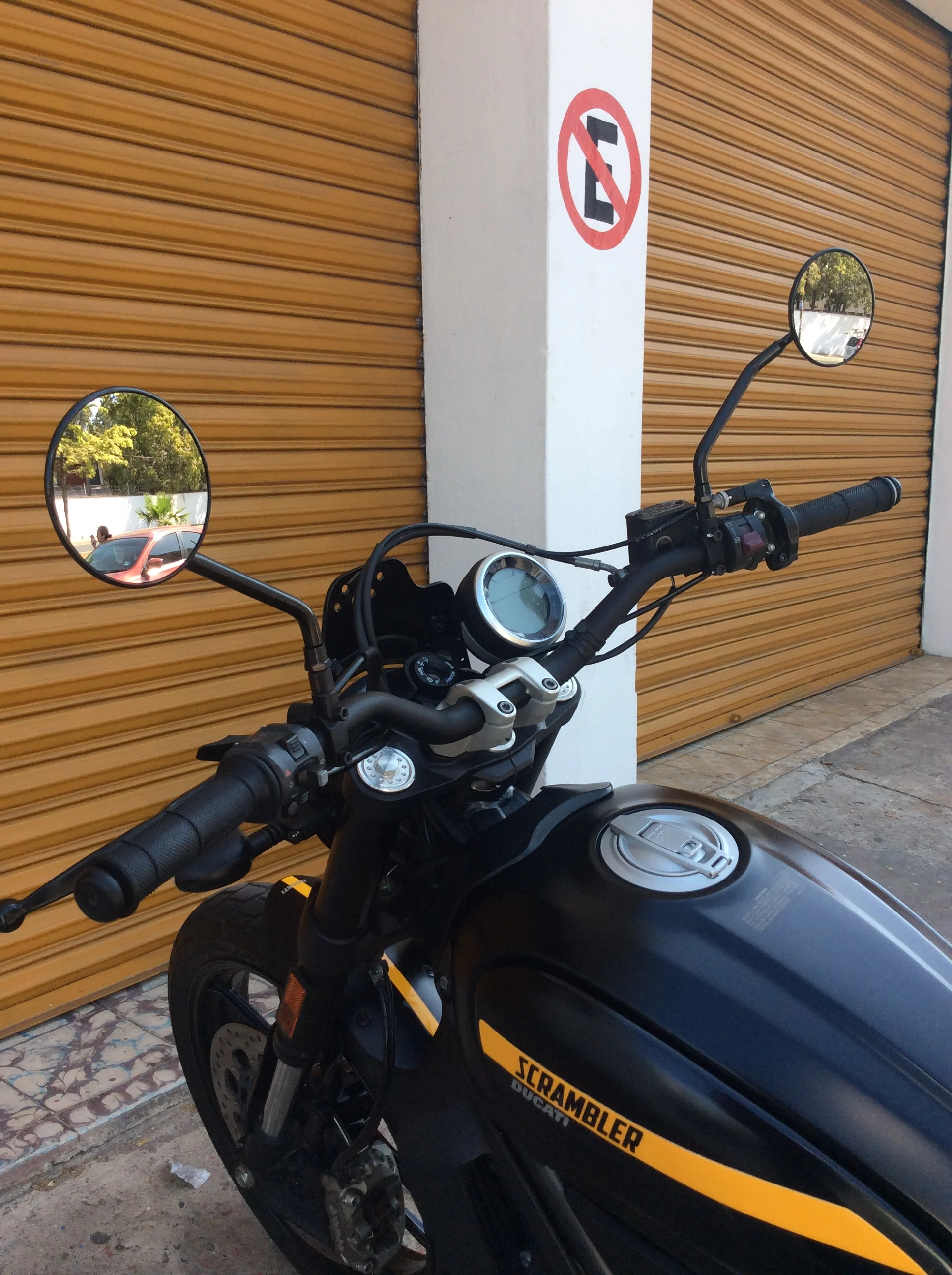 Универсальные зеркала заднего вида с ЧПУ для мотоциклов Ducati Scrambler 800 1100 (art.: 3920dbb38321c) - 3920dbb38321c