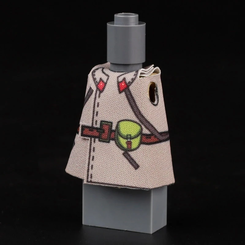 Военные фигурки MOC WW2 боди-армирование плащ пальто оружие строительные блоки