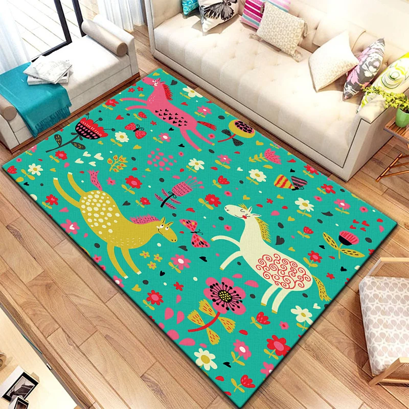 

Cartoon Anime Beautiful Painting Carpet For Living Room Large Area Rug Black Soft Carpet Home Decoration Mats Boho Rugs Picnic