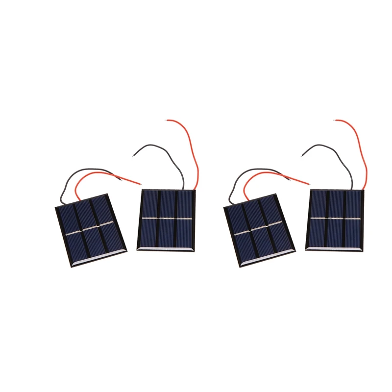 

4 Pcs 1.5V 400MA 80X60mm Micro-Mini Power Solar Cells For Solar Panels - DIY Projects - Toys - Battery Charger