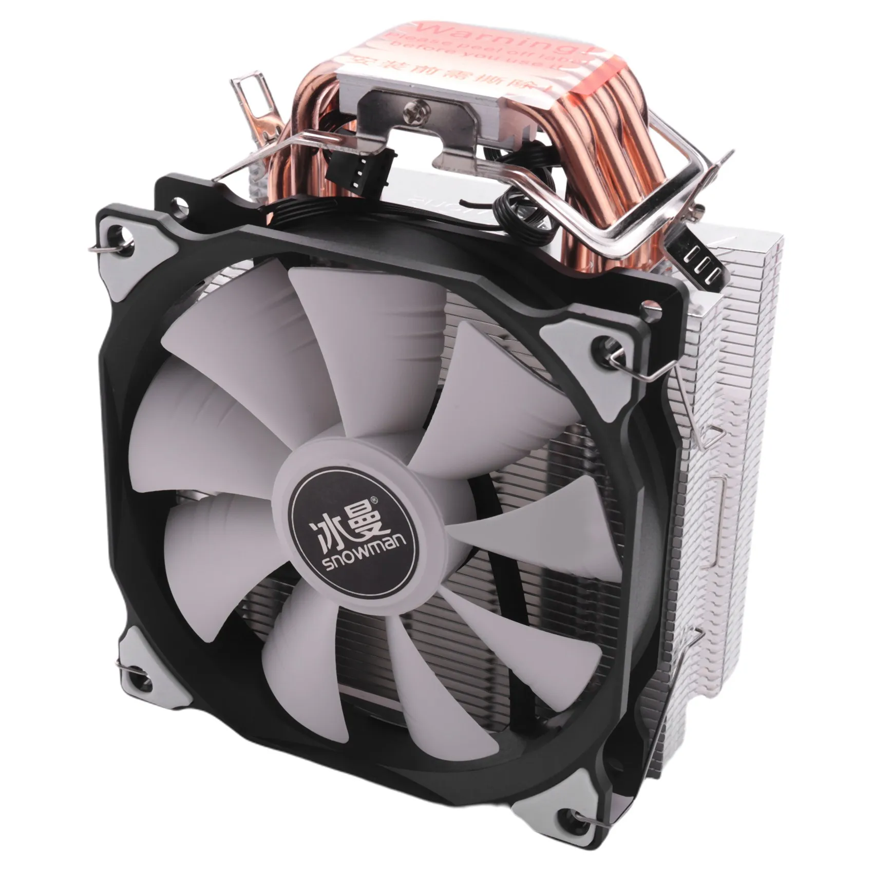 

SNOWMAN 4PIN CPU cooler 6 heatpipe Single fan cooling 12cm fan LGA775 1151 115x 1366 support Intel AMD