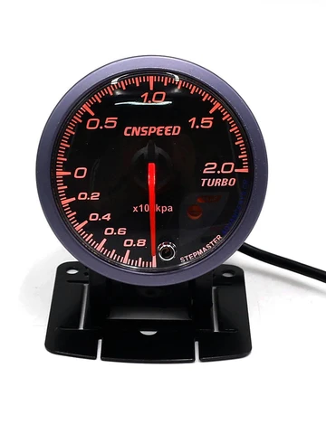 CNSPEED 60 мм, гоночный автомобиль, турбонаддув, калибр, измеритель, черная лицевая сторона и светодиодный светильник, индикатор, панель управления, авто, турбонаддув, датчик