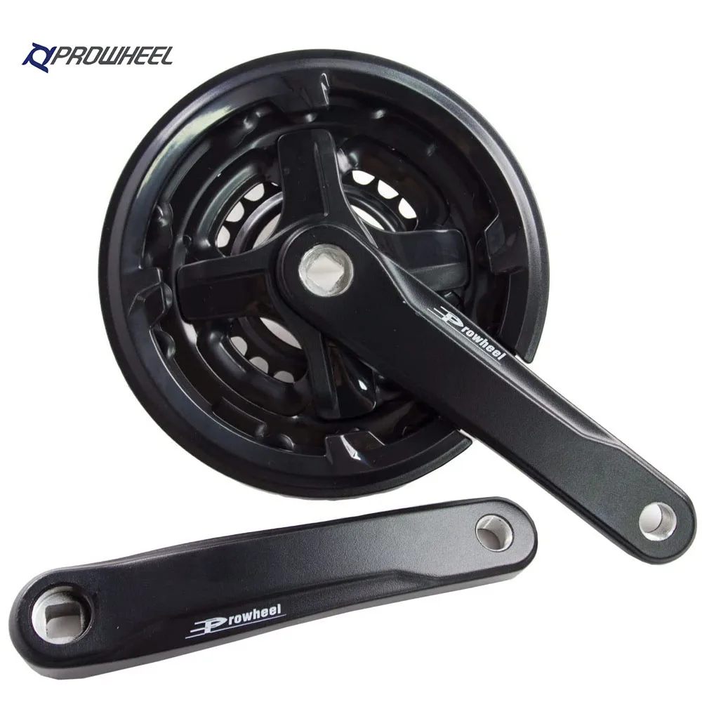 Prowheel 7s/8s 165MM/170MM/175MM 104 BCD 42-34-24 Bike Crankset ChainWheel and Replacement Chain Guard  for MTB BMX Road Bicyle