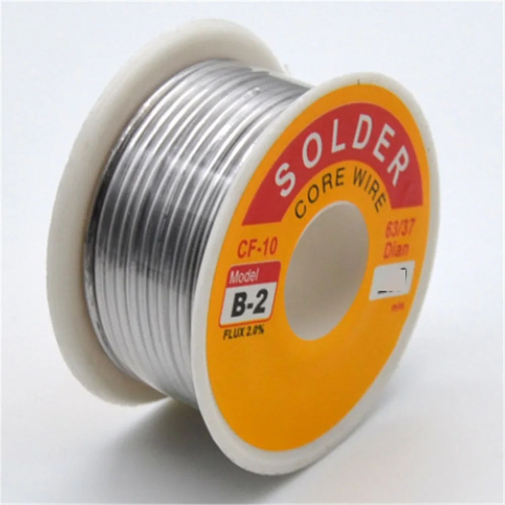 

0.6/0.8/1/1.2/1.5/2MM 63/37 FLUX 2.0% 45FT Tin Lead Tin Wire Melt Rosin Core Solder Soldering Wire Roll 100g