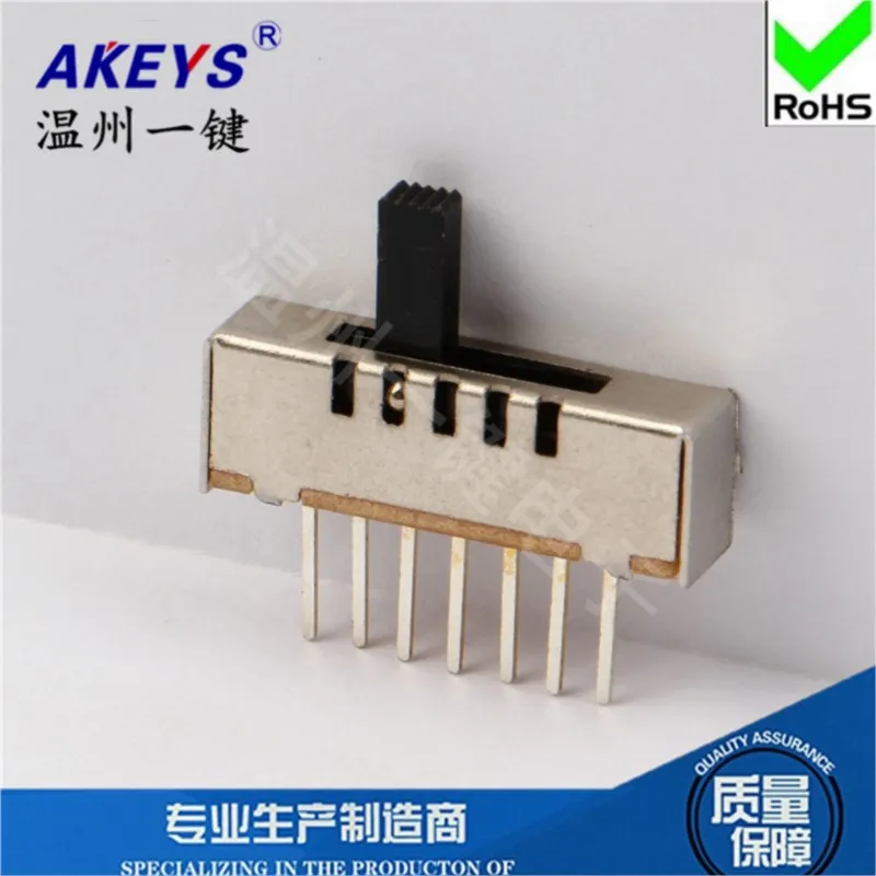 10 шт. SS-15E01 (1P5T) Различные высоты 5-скоростной тумблер без фиксированных ножек Шаг