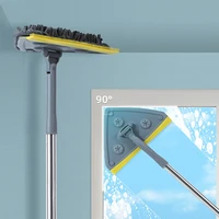 135cm extendable cars brush window washing brush glass wiper adjustable floor mop multipurpose home bathroom cleaning tool