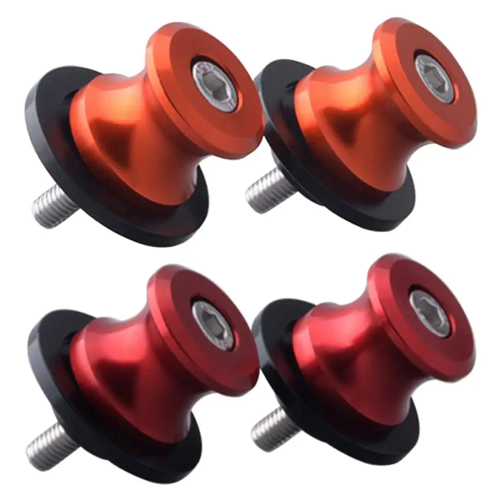 

4x Motorcycle Universal Spools Sliders Screw CNC Swing Arm