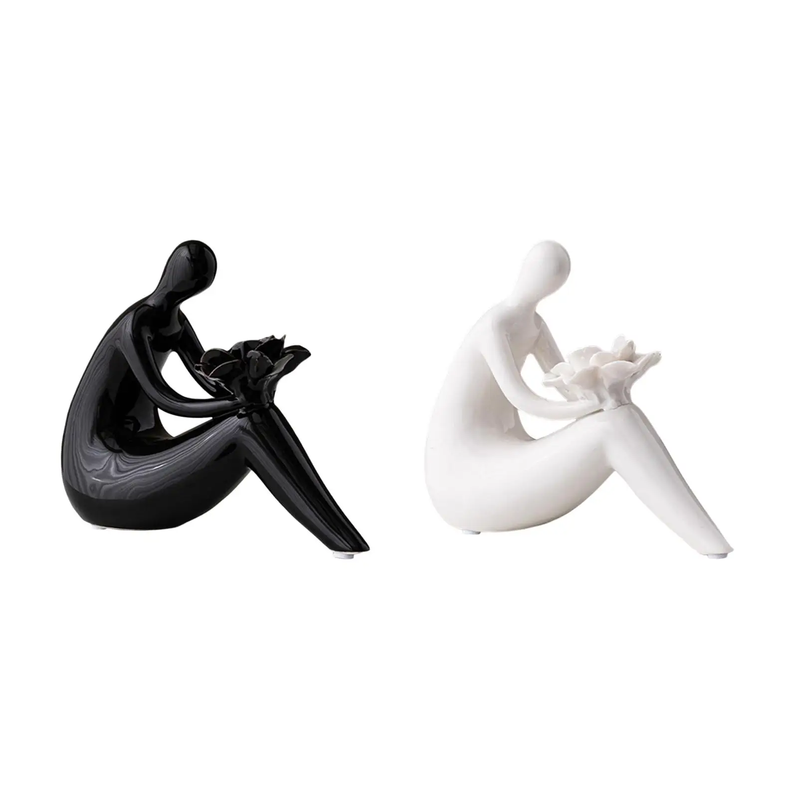 

Абстрактная женская статуя из керамики с буклетом для офиса гостиной столешницы