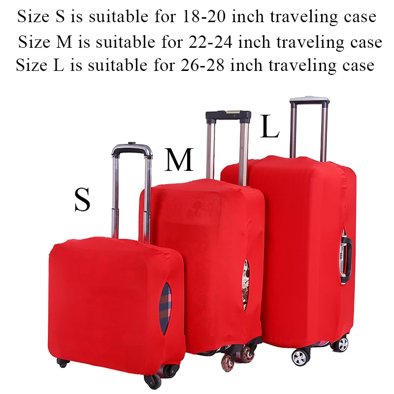 Freeshipping Suitable For 18-32 Inch Suitcase Protective Cover Elastic Luggage Protector Trolley Dust Cover Travel Accessories images - 6