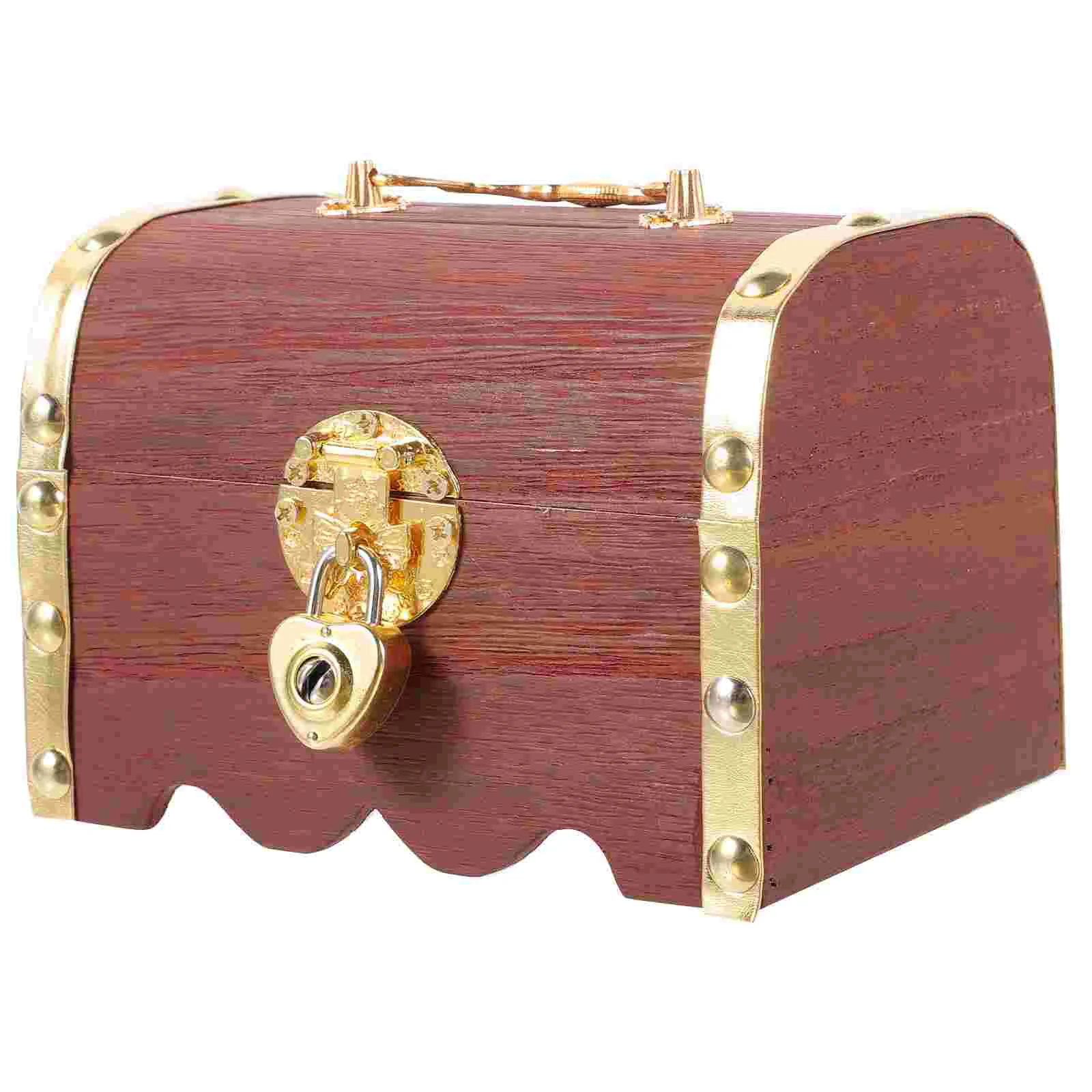 

Money Box Lock Piggy Bank Household Cash Kids Crafts Adults Saving Jar Pirate Practical Wooden