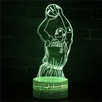 basketball jump shot 3d lamp acrylic usb led nightlights neon sign christmas decorations for home bedroom birthday gifts