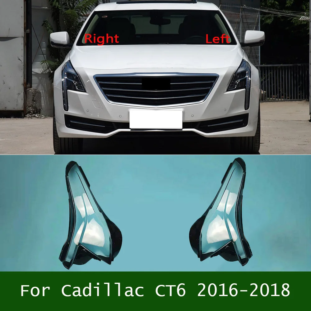 

Front Headlamp Cover Lamps Headlight Shell Lens Plexiglass Replace Original Lampshade For Cadillac CT6 2016-2018