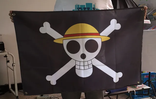 10 PCS/LOT Straw Hat Pirates Flag Luffy 