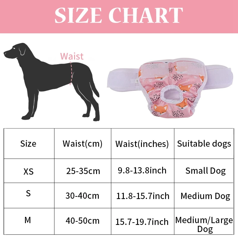 Elastic Waist Dog Diaper Pet Avoid Harassment Pet Diaper Female Sanitary Menstrual Physiological Panties Estrus Safety Underwear images - 6