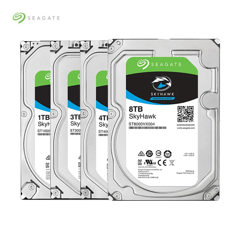 Внутренний жесткий диск Seagate Skyhawk 1 ТБ/2 ТБ/4 ТБ/6 ТБ/8 ТБ для системы видеонаблюдения