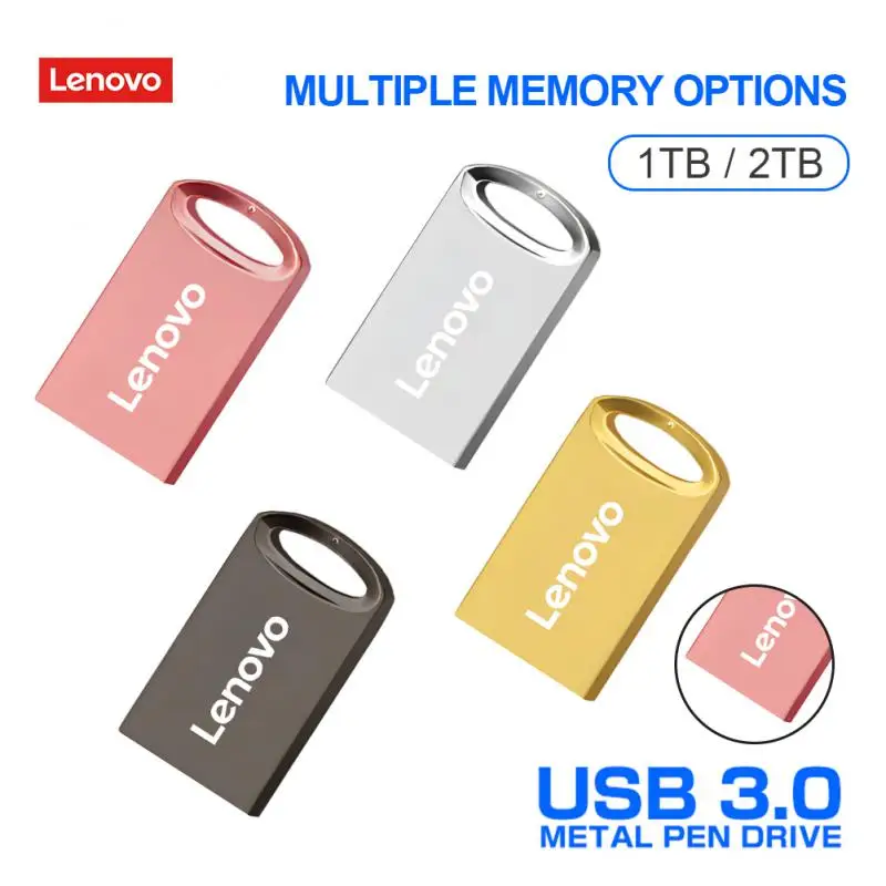 

Lenovo 2TB Pendrive 1TB Flash Drive USB 3.0 Pen Drive 128GB 256GB 512GB Cle High Speed Usb Memory Stick Wedding Gifts For Guests