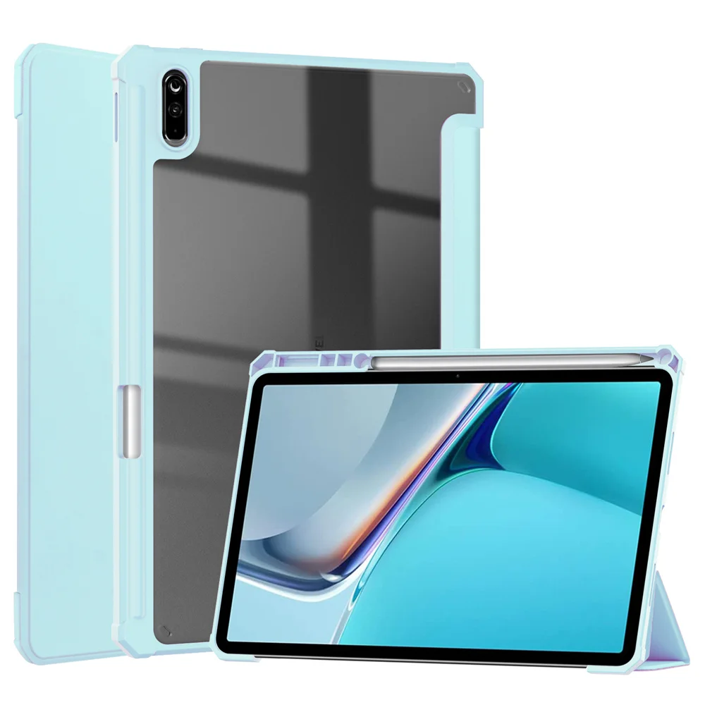 

Магнитный чехол для Huawei MatePad 11 2021, чехол для Huawei MatePad Mate Pad 11 2021, искусственный чехол с держателем для карандашей, чехол для планшета
