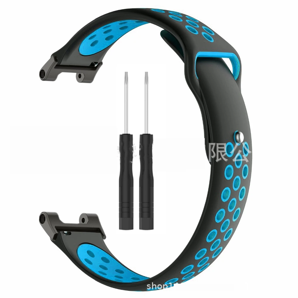 Breathable Silicone Strap For Amazfit T Rex 2 Smart Watch Band Black Metal Connector Bracelet For Xiaomi Amazfit T-Rex/T-Rex Pro