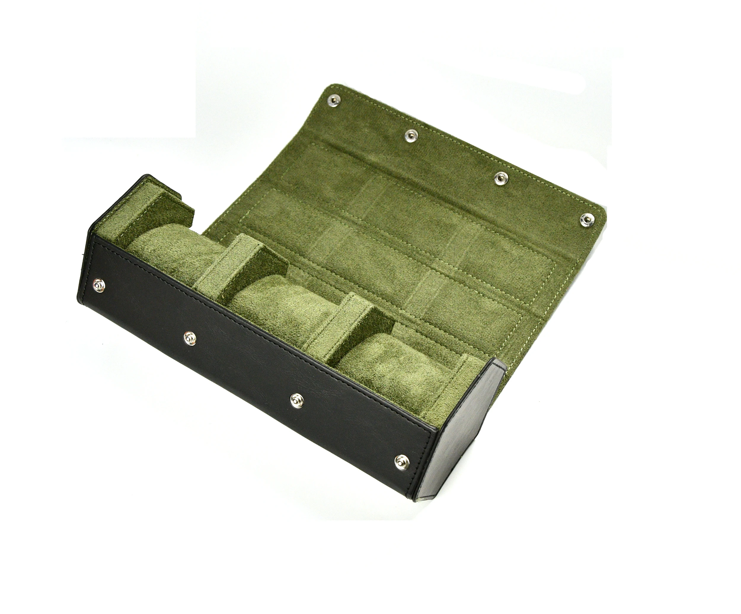 

Watches Case Leather Pu Watch luxury watch box pillow Roll travel Organizer Leather Watch Holder Custom
