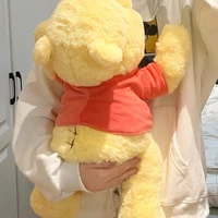 60cm disney winnie the pooh plush doll kawaii mascot puff puff yellow bear paper towel pump childrens girls birthday doll gift