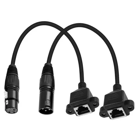 30 см Ca-non XLR 3-жильный разъем «мама/папа» к RJ45 «мама» с ушками аудиокабель для DMX-CON специальный аудиокабель XLR3 к RJ45