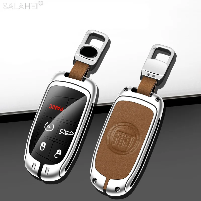 

Car Remote Key Fob Case Full Cover Holder Shell Bag For Fiat Freemont 2018 500X 500 500L Ottimo Viaggio Keychain Accessories