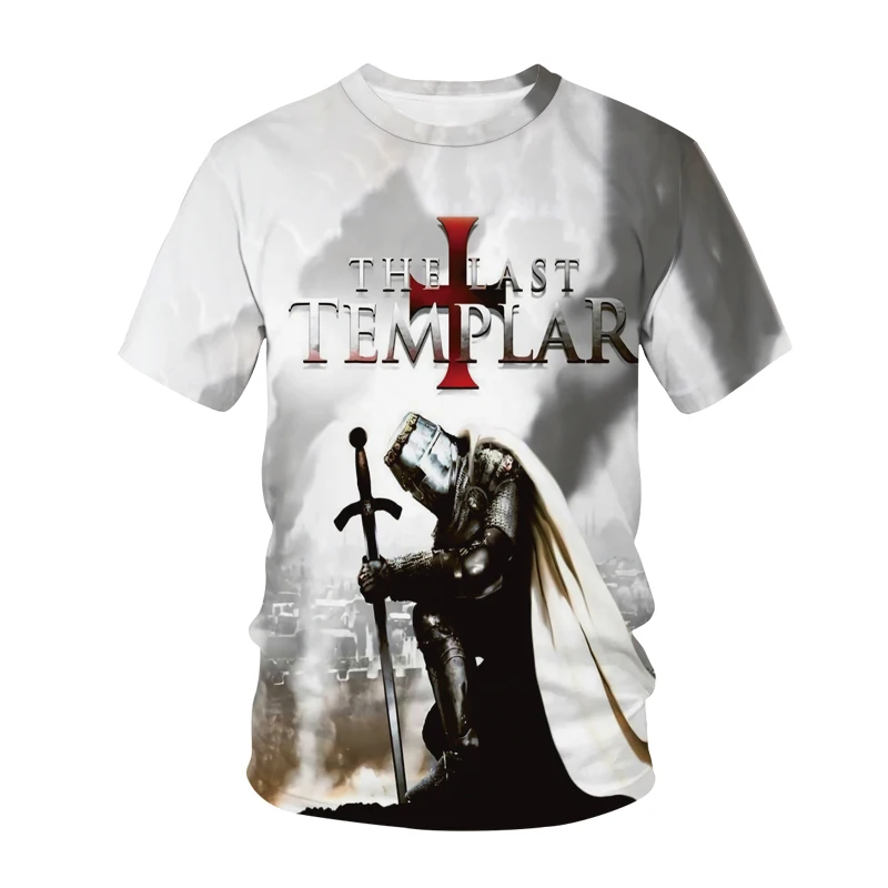 

Knights Templar 3D Print T-Shirts Middle Ages Game Kids Fashion O-Neck T Shirt Children Streetwear Boys Girls Tees Tops Clothing