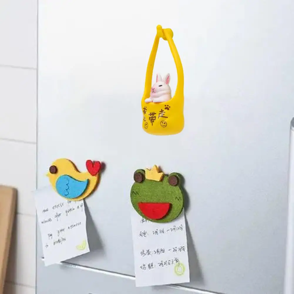 

Lovely Animal Magnet Magnetic 3D Lovely Stereo Cartoon Animal Fridge Magnet Adorable Rabbit Magnet Creative Gift