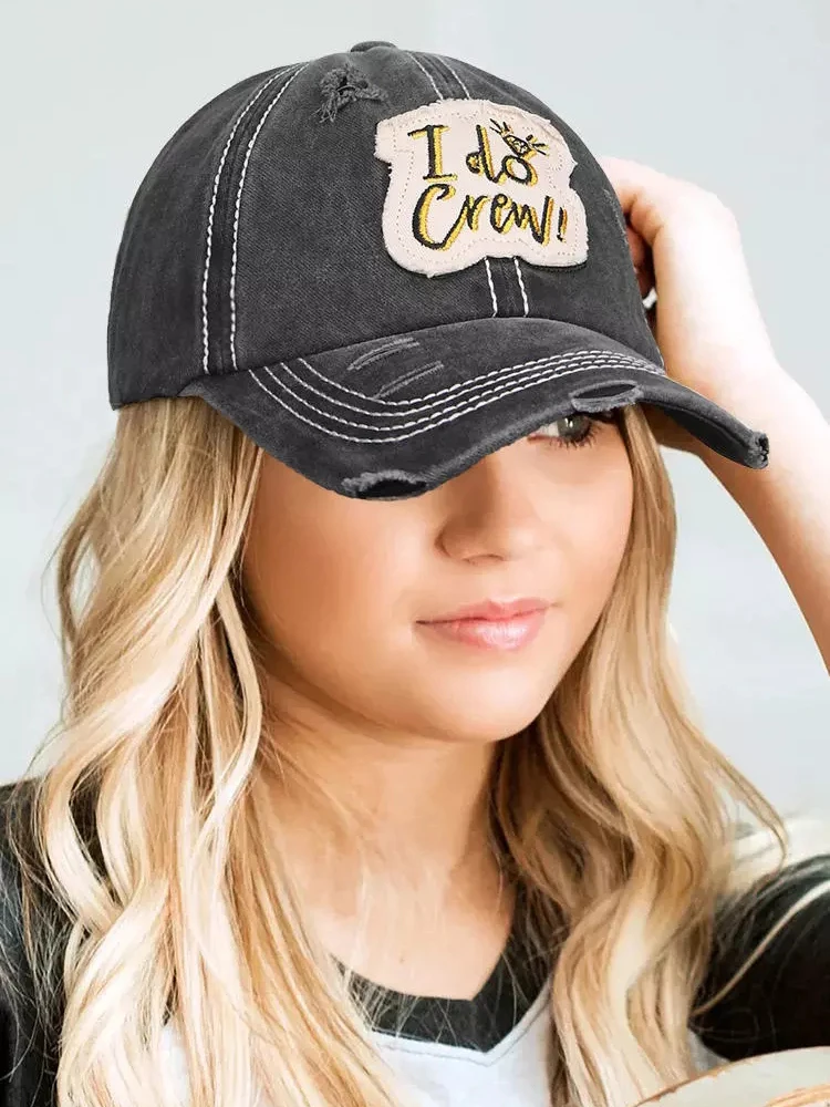 

I Do Crew Baseball Cap New Fashion Casquette Homme Gorras Casquette Baseball Cap Men Women Unisex Streetwear