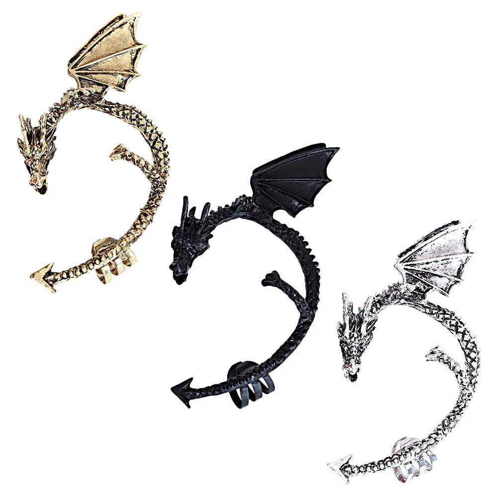 Серьги-клипсы стильные ювелирные изделия перфорация манжеты в стиле панк Miss