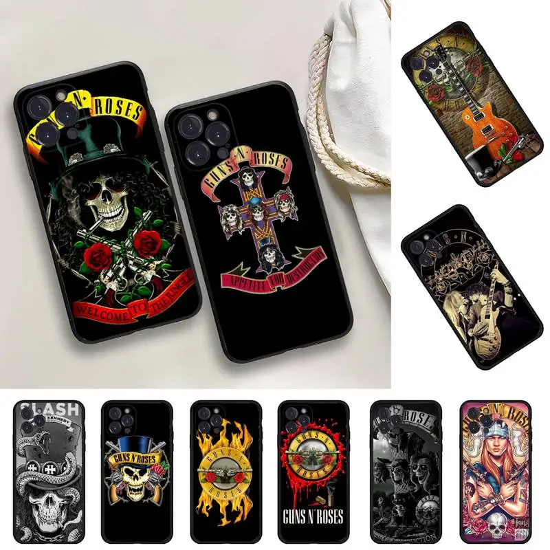 

Guns N Roses Phone Case For iPhone 14 11 12 13 Mini Pro XS Max Cover 6 7 8 Plus X XR SE 2020 Funda Shell